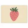 Aardbei - Minimalistisch - Rood - Fruit Placemat vinyl groot -zzsfeer1_Kitchenyeah-website