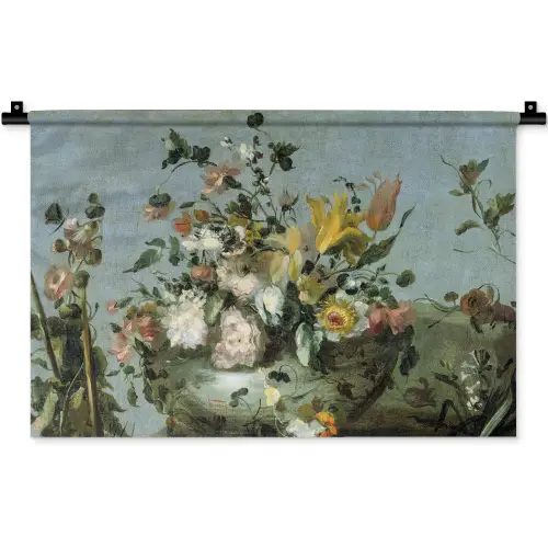Bloemen - Oude Meesters - Olieverf Wandkleed katoen klein -zz3d