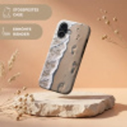 Voetstappen - Vloedlijn - Zee Toughcase MagSafe Apple iPhone 17 klein -USP_RandenV_DE