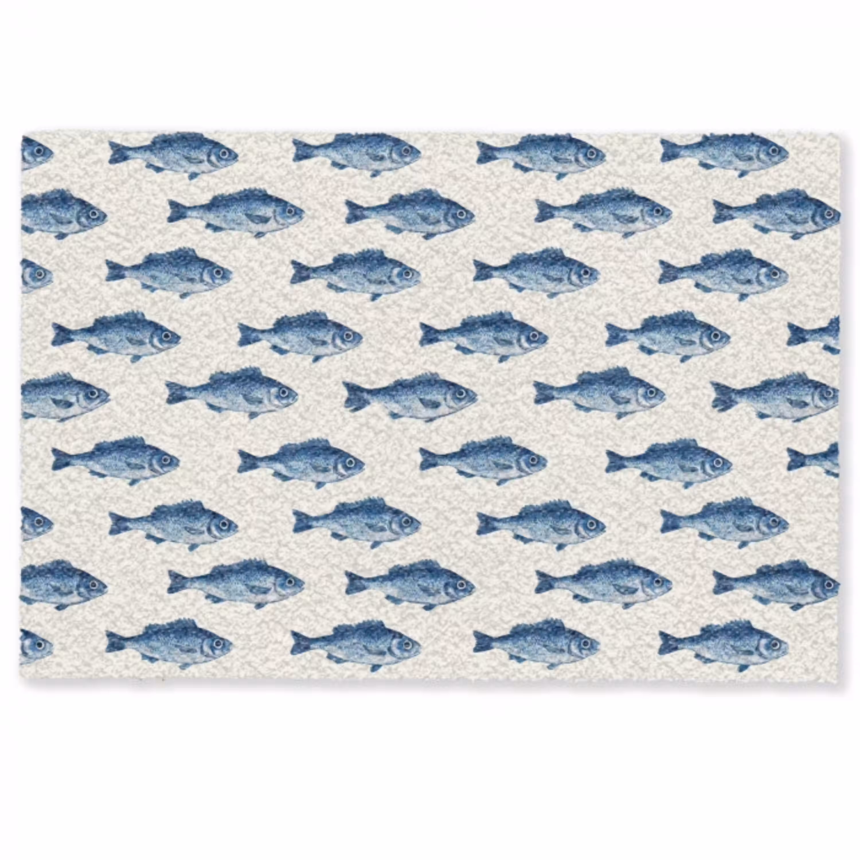 Vis - Patroon - Blauw Deurmat klein 898 -zkaufland3d