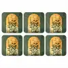 Plant - Bloemen - Wit onderzetter kurk middel -3d