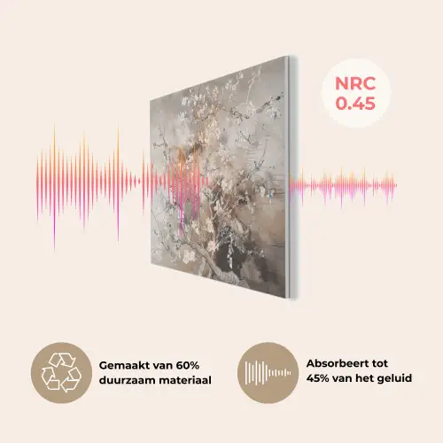 Amandelbloesem - Kunst - Van Gogh - Beige - Abstract PET vilt klein -USP_NL