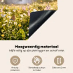 Vlinders - Waterval - Bloemenveld Inductie beschemer met haakjes klein -ky-onderkant-nl