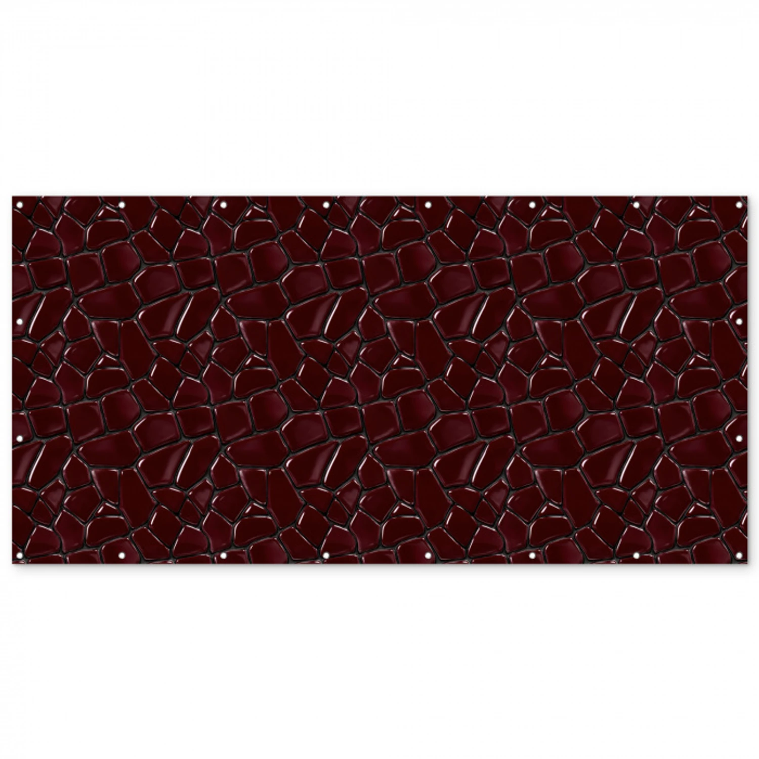 Mozaïek - Tegel - Bordeauxrood Balkonbeschermer Duitsland klein 596 -zz_3d