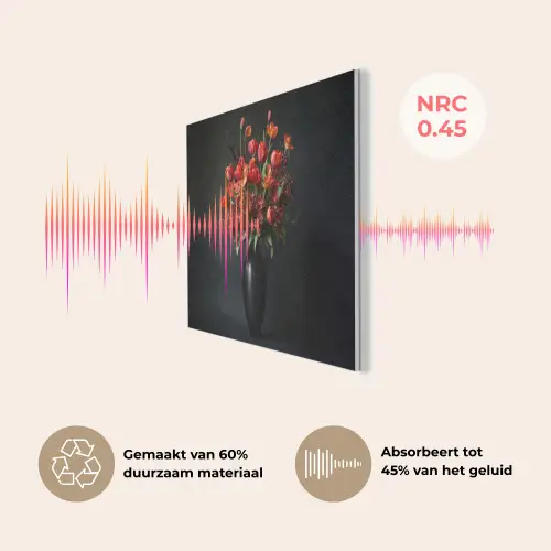 Boeket - Tulpen - Vaas - Rood PET vilt klein -USP_NL