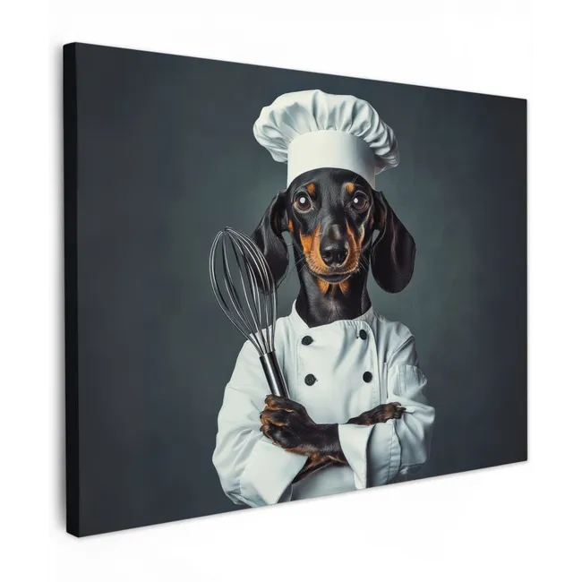 Canvas schilderij - Hond - Garde - Kok