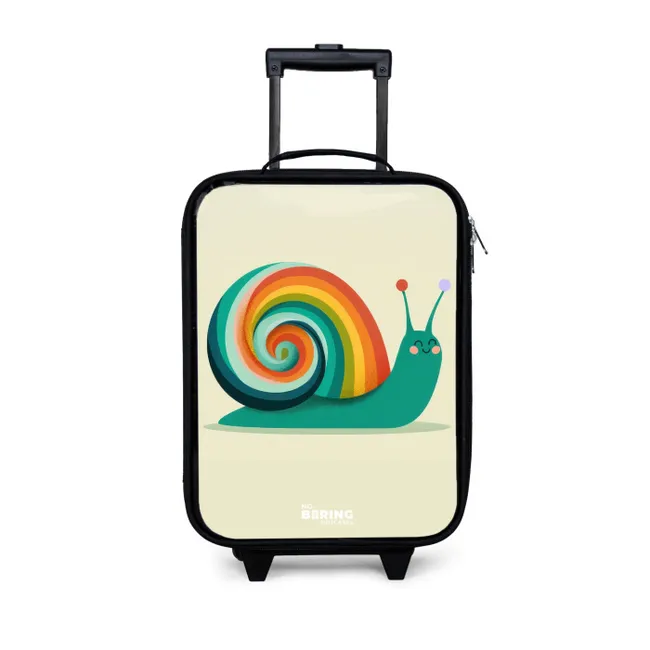 Kids’ Suitcase - Snail - Rainbow - Colorful