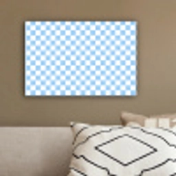 Schaakbord - Klassiek - Blauw canvas 2cm klein 34 -sfeer3