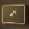 Takken - Katoen - Wit - Bollen Light Box met batterij (Wandlamp) middel -z3d_website