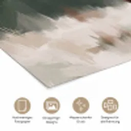 Edelhert - Gewei - Schildering - Rustiek poster papier klein -tcloseup_DE