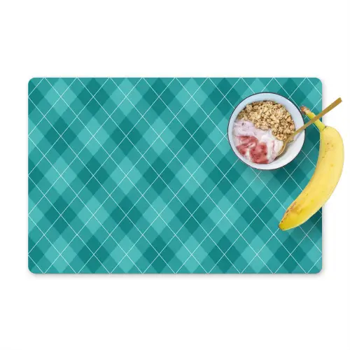 Patroon - Ruiten - Blauw Placemat vinyl groot 368 -zzzproduct_Kitchenyeah-website