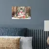 Sneeuwpop - Familie - Kleurrijk poster papier klein -sfeer2
