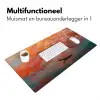 Zee - Boot - Wolken - Oranje Muismat XXL klein -sfeer4