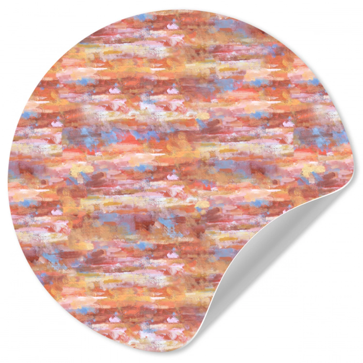 Vloeiend - Olie - Verf - Kleur Wandcirkel behangsticker klein 186 -3d