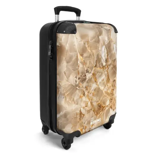 Marmer - Warme Aardetinten in Marmer NBS - Handbagage koffer - Kinderen Unisex middel -productfoto_3d