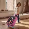 Goudbruin paard tussen de bloemen Kinderkoffer - Roze klein -sfeer1