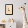 Panda - Beige - Minimalistisch fotolijst zwart zonder passe partout klein -usfeer4_kinderkamer
