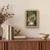 Doorkijk - Tropisch - Bloemen - Natuur Light Box met kabel (Tafellamp) klein -sfeer2