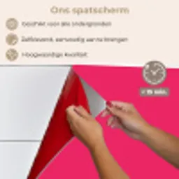 Karmijn - Kleuren - Palet - Roze keuken achterwand spatscherm klein 900 -spatscherm_NL