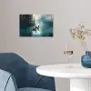Bos - Water - Eenden - Mistig poster papier klein -sfeer3