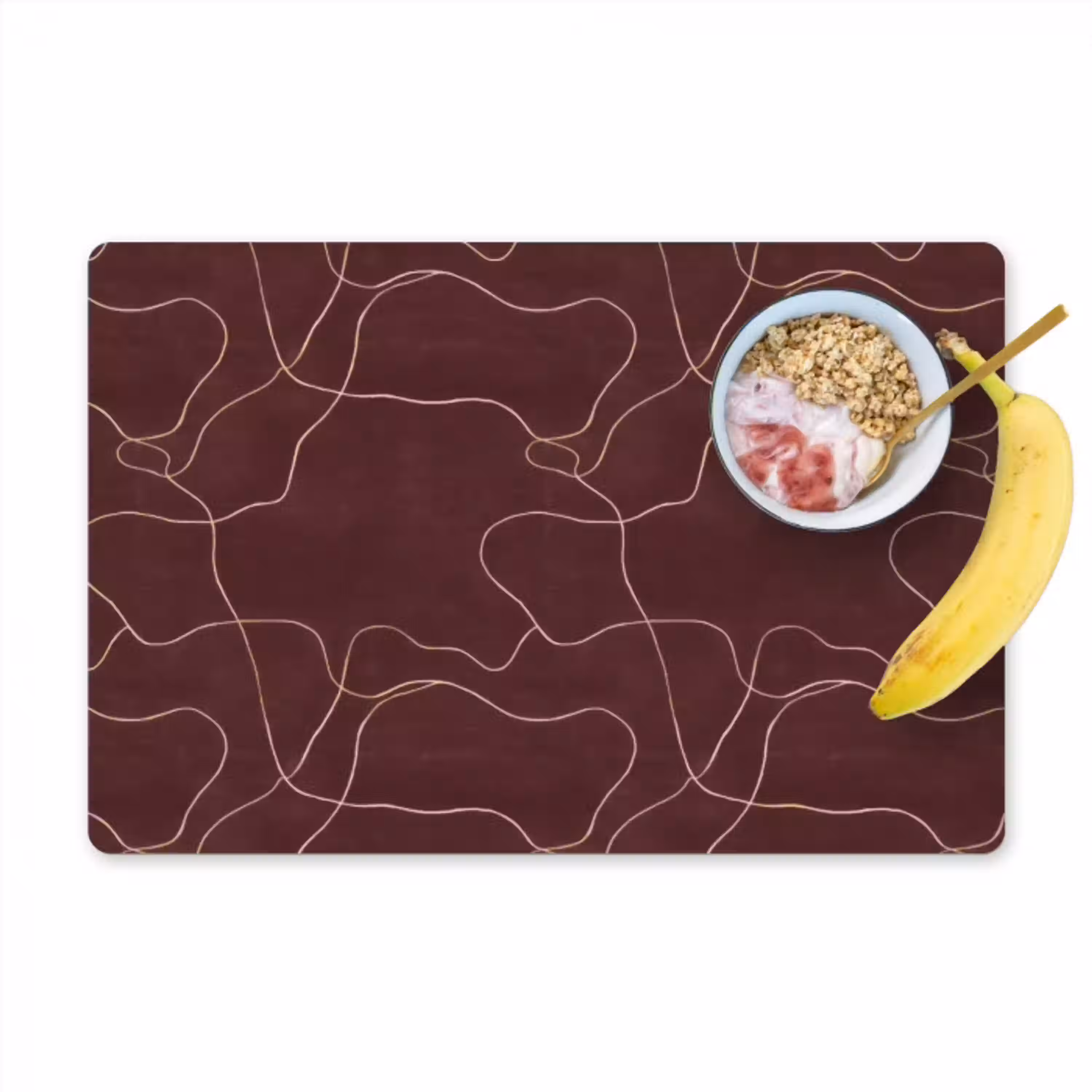 Abstract - Modern - Bruin Placemat vinyl groot 368 -zzzproduct_Kitchenyeah-website
