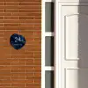 Blauwe bloemen - Sierlijk Naambord Organisch middel -sfeer3
