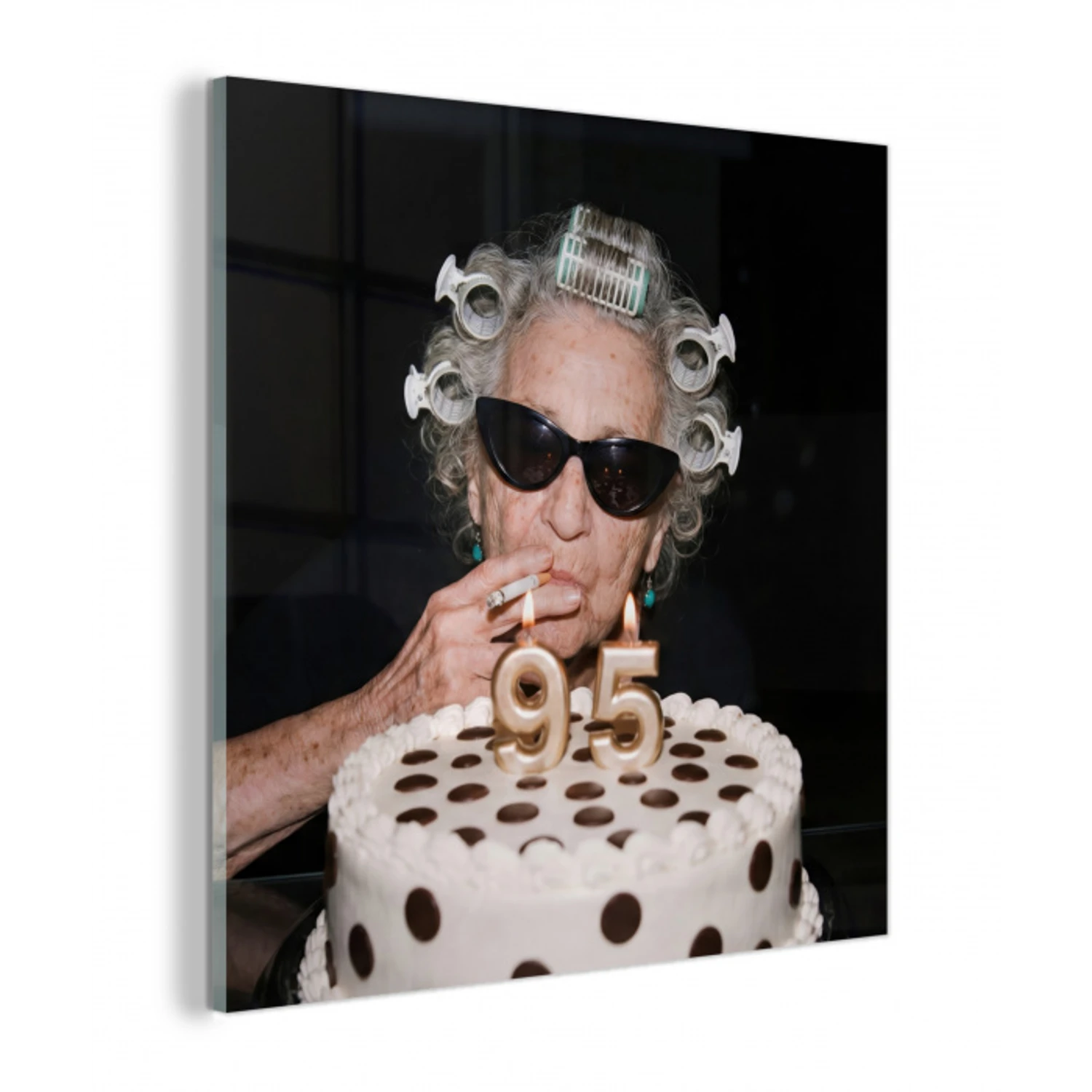 Verjaardag - Krulspeld - Oma plexiglas 5mm klein -z3d