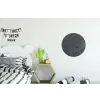 Grijs - Beton - Leisteen - Structuur Wandcirkel aluminium klein -kinderkamer