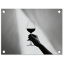 Lichtinval - Wijn - Rood - Glas tuinposter los doek klein -3d