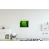 Grassprieten - Lichtinval - Groen textielposter latten blank klein -kinderkamer