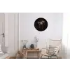 Krachtig - Paard - Donker Wandcirkel aluminium klein -woonkamer