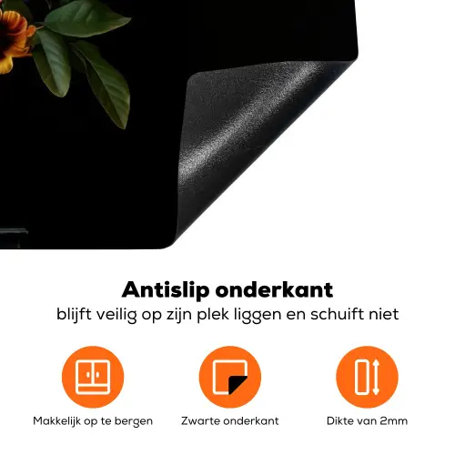 Tulpen - Bessen - Boeket - Vaas Inductie beschermer vinyl 3mm klein -zzzzzzz-td-onderkant