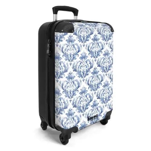 Barok patroon blauw NBS - Handbagage koffer - Kinderen Unisex middel -productfoto_3d