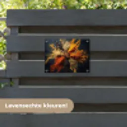 Specerijen - Explosie - Oranje tuinposter los doek klein -sfeer3