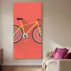Bicycle Flat Icon Textielframe goud groot -sfeer1