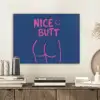 Brutaal - Grappig - Blauw PET vilt klein -sfeer1