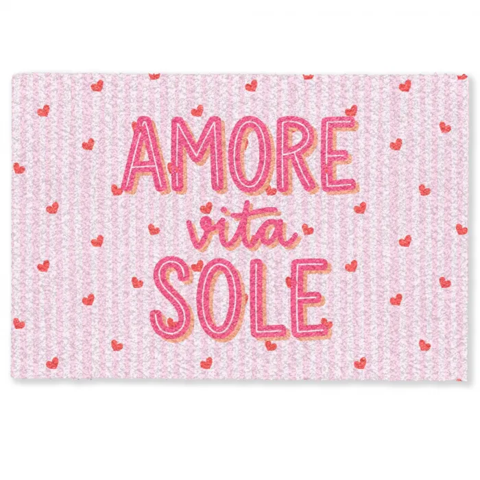 Amore vita sole - Roze - Hartjes Deurmat klein -zkaufland3d
