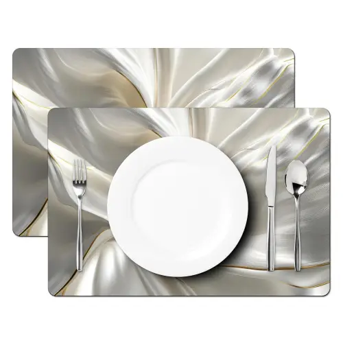 Stof - Plooien - Goud Placemat vinyl groot -zzsfeer2_Kitchenyeah-website