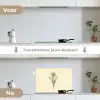 Zwart - Narcis - Illustratie keuken achterwand spatscherm klein -voor_na_NL