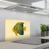 Felgeel - Vis - Strepen - Vinnen keuken achterwand spatscherm klein -3d_schuin
