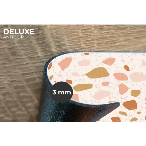 Terrazzo -  Patroon - Kleurrijk - Zalm Placemat vinyl groot 368 -closeup