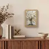 Boom - Beige - Grijs - Goud - Abstract Light Box met kabel (Tafellamp) klein -sfeer2
