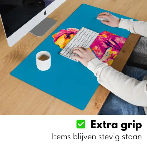 Bloemenkrans - Hagedis - Kimono - Paars Muismat XXL klein -sfeer3