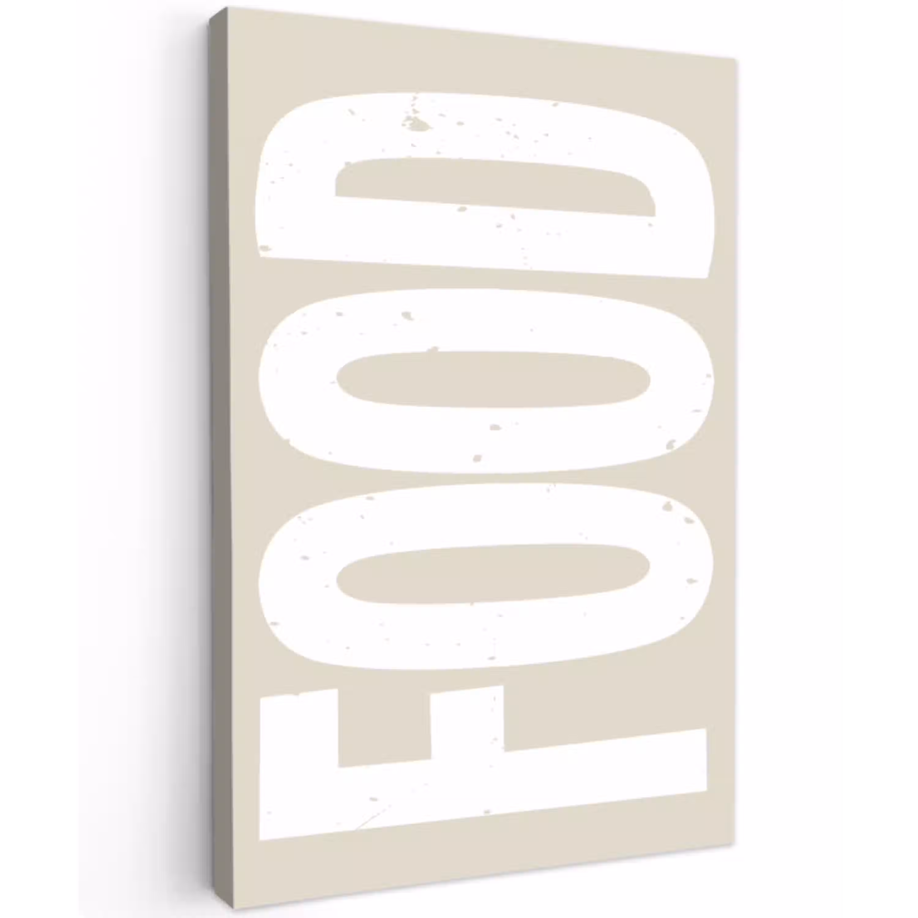 Food - Eten - Decoratie - Japandi Tuinposter op houten frame 2 cm dik klein -3d