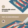 Vissen - Rood - Blauw Inductie beschemer met haakjes middel -ky-schoon-nl