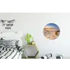 Duin - Zonsondergang - Horizon - Strand - Gras Wandcirkel aluminium klein -kinderkamer