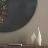 Glazen - Bakjes - Blaadjes - Kruiden Akoestische PET Vilt - Rond klein -sfeer5_closeup