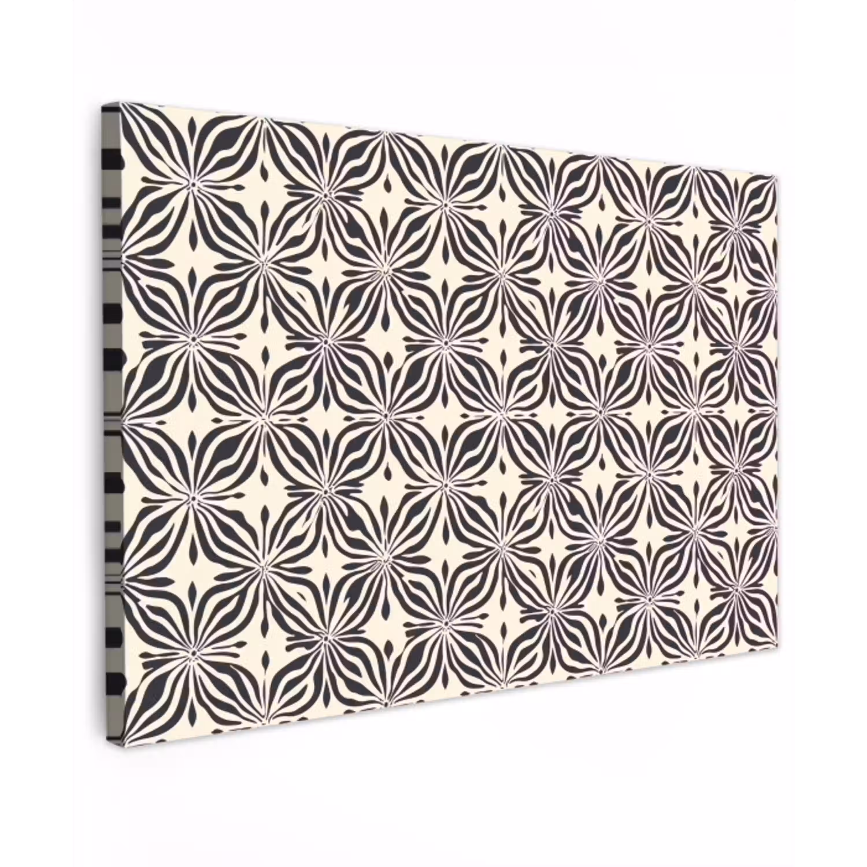 Grafisch - Patroon - Zwart canvas 2cm klein 34 -z3d
