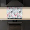 Bladeren - Pastel - Jungle keuken achterwand spatscherm middel -sfeer1