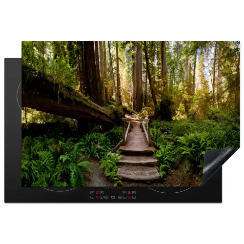 Jungle - Natuur - Trap - Bomen Inductie beschermer vinyl 3mm klein -3d